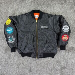 The Doors Official Band Merchandise MA-1 Bomber Flight Jacket Mens Medium 2017
